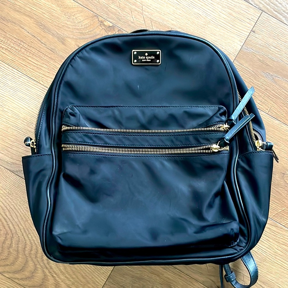 Black Nylon Kate Spade Backpack